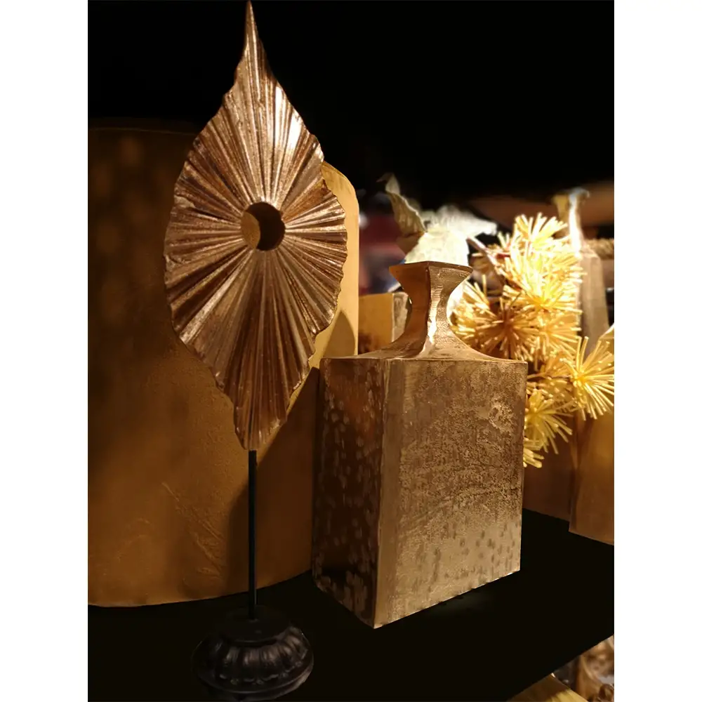 LIBERTA USSIA ΔΙΑΚΟΣΜΗΤΙΚΟ TOTEM 14x8x42cm POLYRESIN ΧΡΥΣΟ ΜΑΥΡΟ