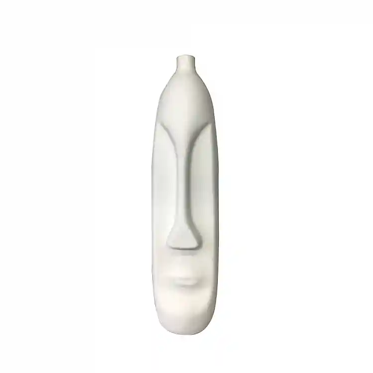 LIBERTA BARIK WHITE ΒΑΖΟ 10x10x38cm POLYRESIN ΛΕΥΚΟ