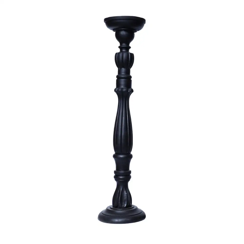 LIBERTA KENDAL ΚΗΡΟΠΗΓΙΟ 13x13x45cm ΞΥΛΟ MANGO ΜΑΥΡΟ