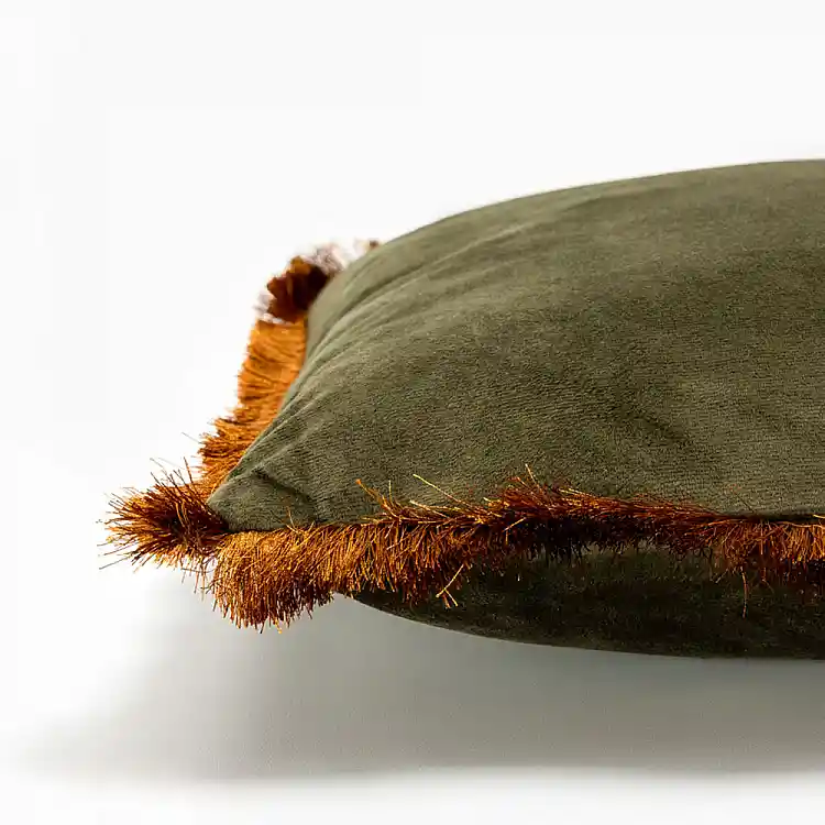 LIBERTA TERRICIO ΔΙΑΚΟΣΜΗΤΙΚΟ ΜΑΞΙΛΑΡΙ 45x45cm ΒΕΛΟΥΔΟ ΛΑΔΙ ΧΡΥΣΟ