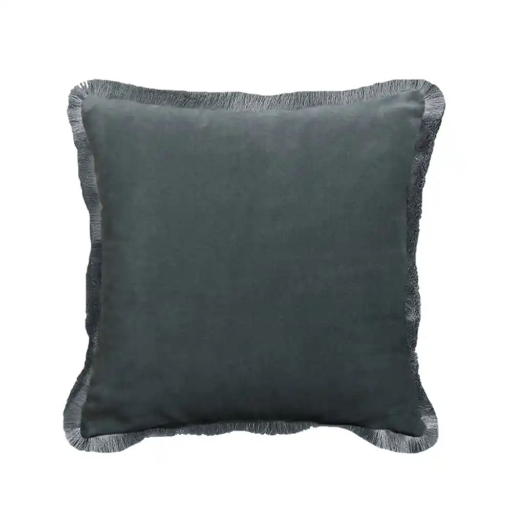 LIBERTA MOANNE ΔΙΑΚΟΣΜΗΤΙΚΟ ΜΑΞΙΛΑΡΙ 45x45cm ΒΕΛΟΥΔΟ ΓΚΡΙ