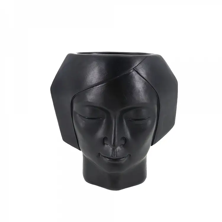 LIBERTA VISO 1 ΚΑΣΠΩ 17x9x18cm POLYRESIN ΜΑΥΡΟ