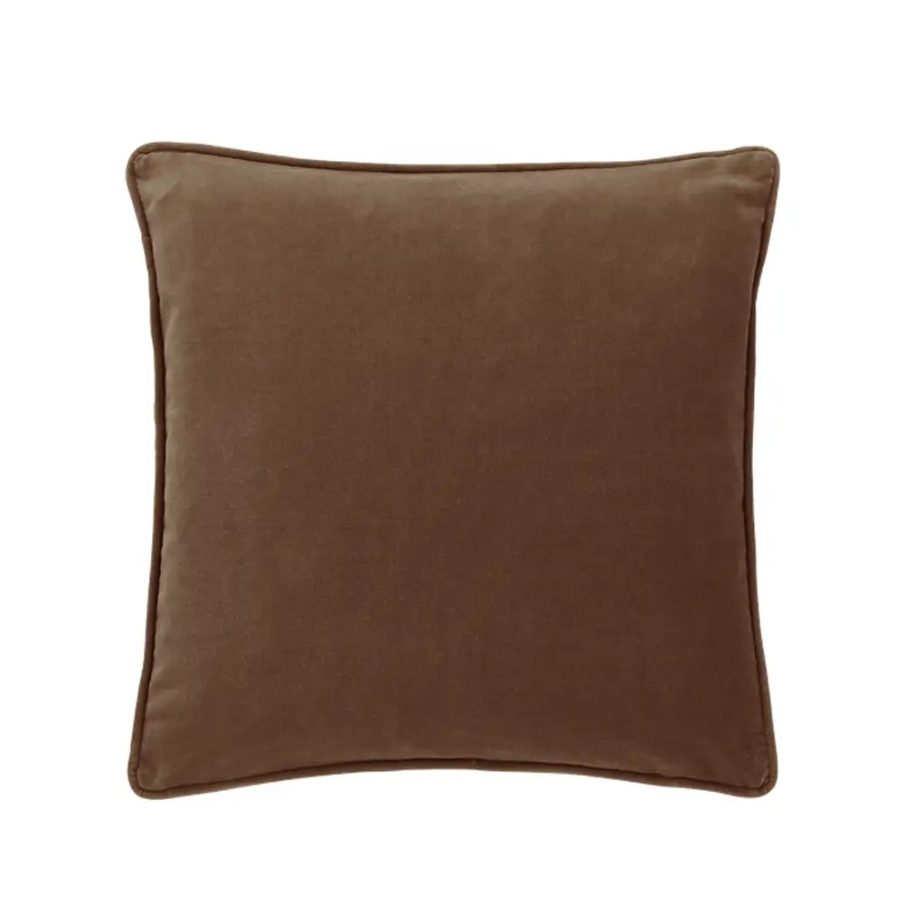 LIBERTA CAMU ΔΙΑΚΟΣΜΗΤΙΚΟ ΜΑΞΙΛΑΡΙ 45x45cm ΒΕΛΟΥΔΟ ΚΑΦΕ