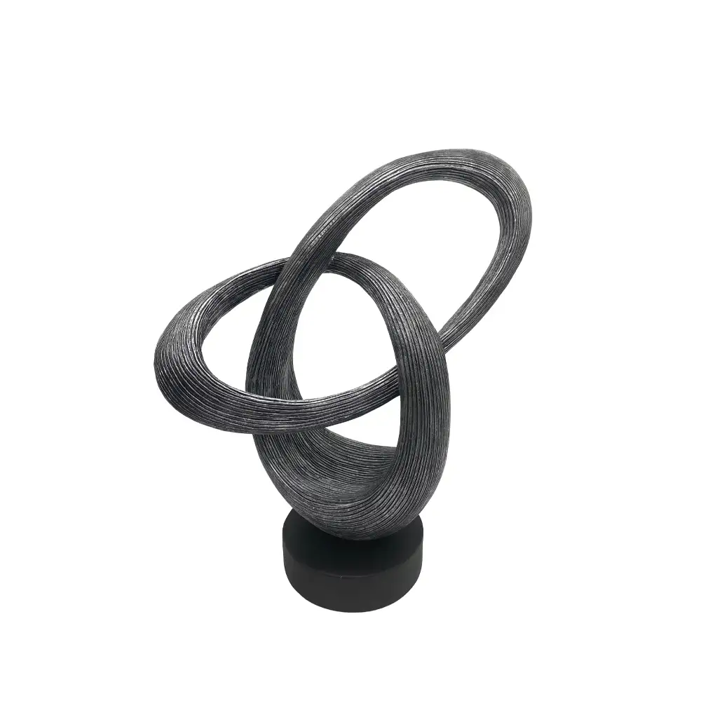 LIBERTA CYKEL ΔΙΑΚΟΣΜΗΤΙΚΟ TOTEM 29x12x35cm POLYRESIN ΑΣΗΜΙ ΑΝΤΙΚΕ ΜΑΥΡΟ