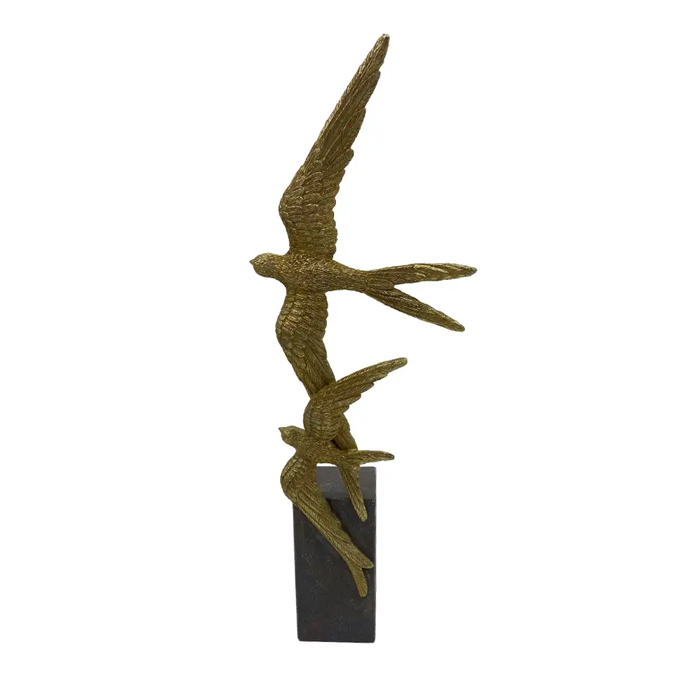 LIBERTA BONNET ΔΙΑΚΟΣΜΗΤΙΚΟ TOTEM 14x8x41cm POLYRESIN ΧΡΥΣΟ ΓΚΡΙ