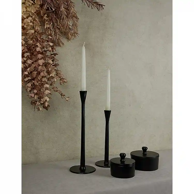 LIBERTA LYSE ΚΗΡΟΠΗΓΙΟ 13x13x48cm ΑΛΟΥΜΙΝΙΟ ΜΑΥΡΟ