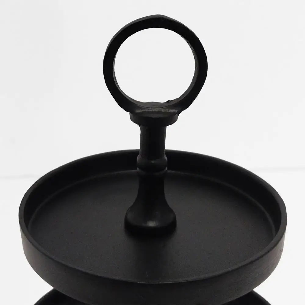 LIBERTA SERVIR ΟΡΝΤΕΒΙΕΡΑ 3 ΕΠΙΠΕΔΑ 20x20x35cm ΑΛΟΥΜΙΝΙΟ ΜΑΥΡΟ