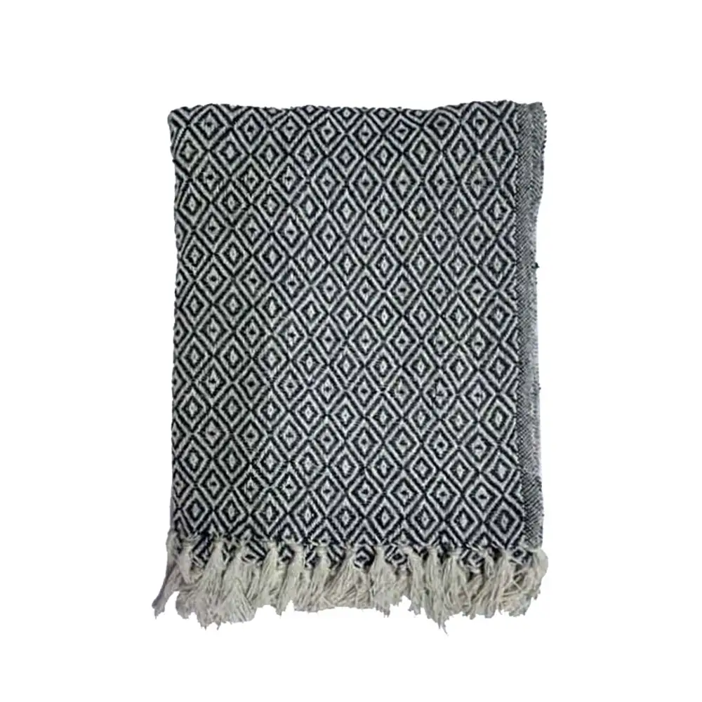 LIBERTA LANCE ΡΙΧΤΑΡΙ ΔΙΑΚΟΣΜΗΤΙΚΟ 180x240cm ΒΑΜΒΑΚΙ ΛΕΥΚΟ ΜΑΥΡΟ POLYESTER