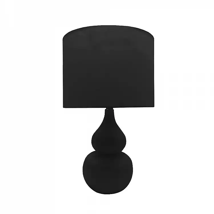 LIBERTA CLOQUE ΦΩΤΙΣΤΙΚΟ ΕΠΙΤΡΑΠΕΖΙΟ 15x15x45cm ΚΕΡΑΜΙΚΟ ΜΑΥΡΟ ΥΦΑΣΜΑ ΜΑΥΡΟ