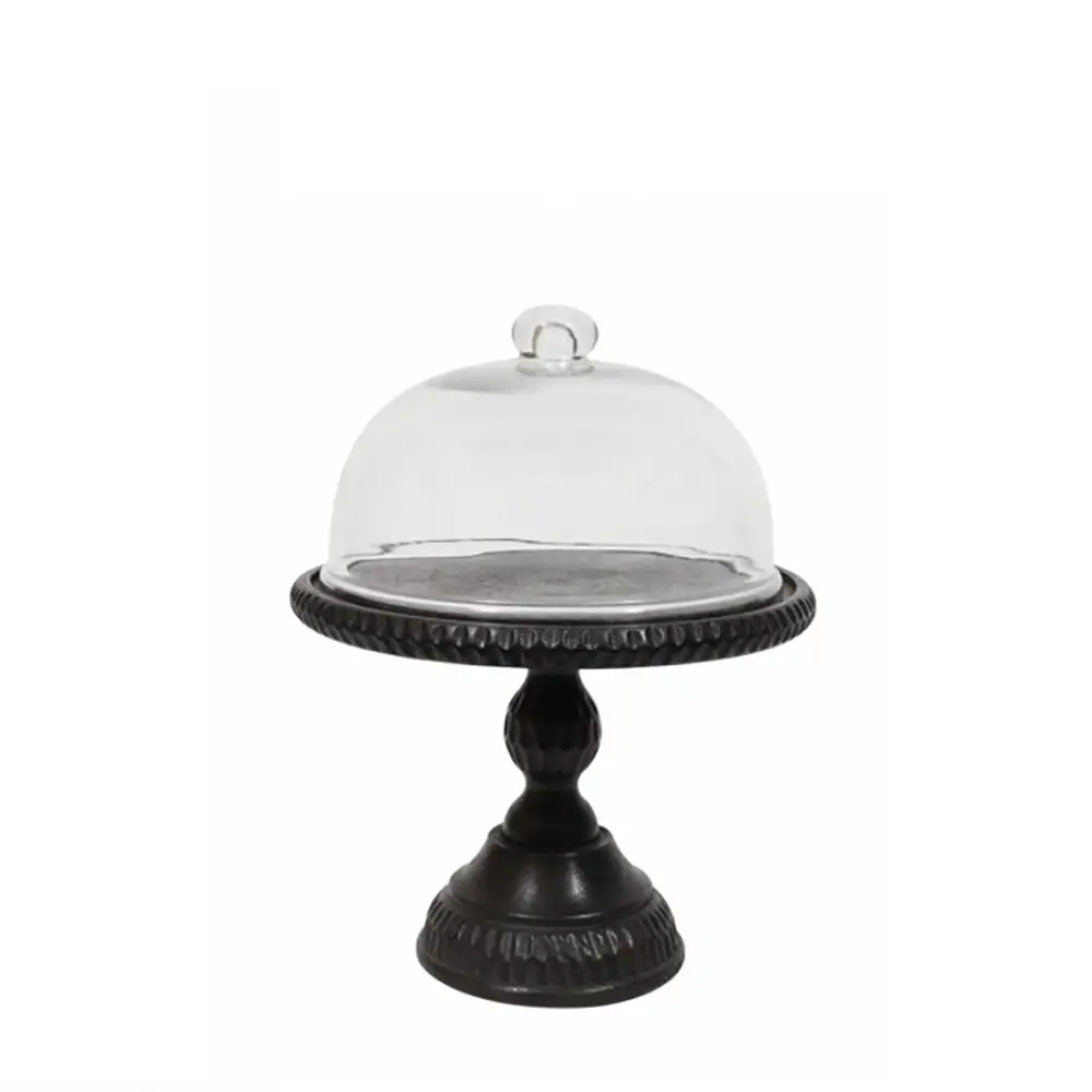 LIBERTA FONCE ΚΟΥΠ ΜΕ ΚΑΠΑΚΙ 21x21x36cm ΞΥΛΟ ΜΑΥΡΟ ΔΙΑΦΑΝΟ ΓΥΑΛΙ