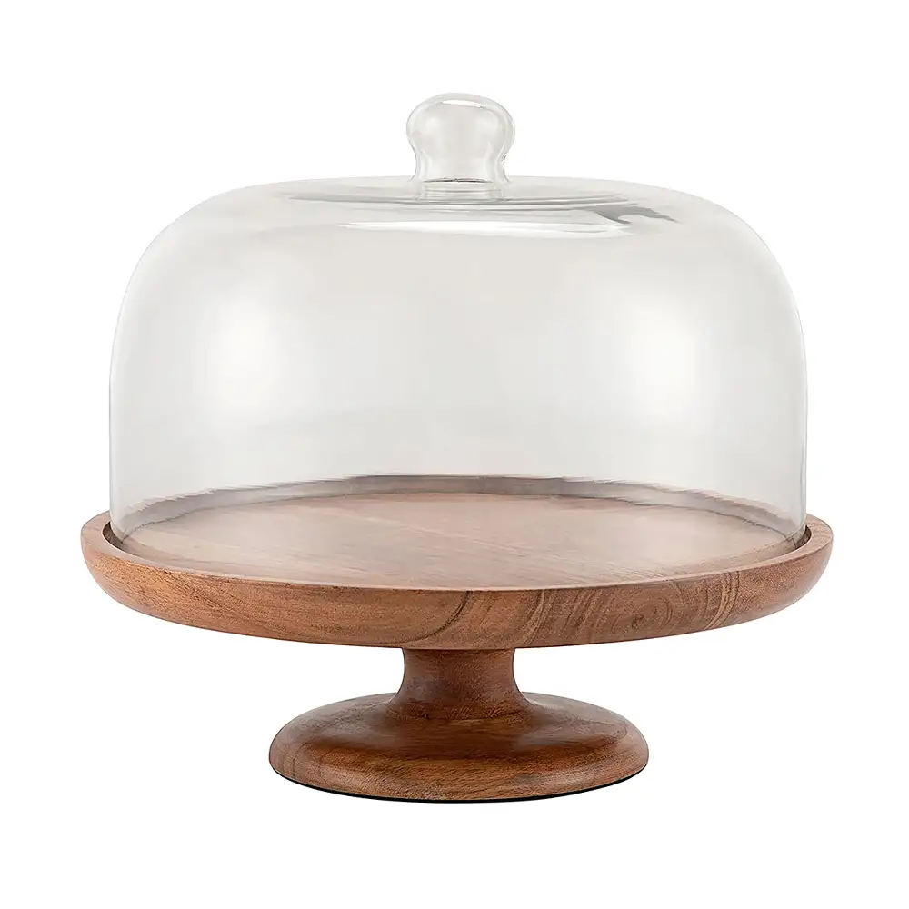 LIBERTA KANAY ΚΟΥΠ ΜΕ ΚΑΠΑΚΙ 25x25x28cm ΓΥΑΛΙ ΦΥΣΙΚΟ ΔΙΑΦΑΝΟ ΞΥΛΟ