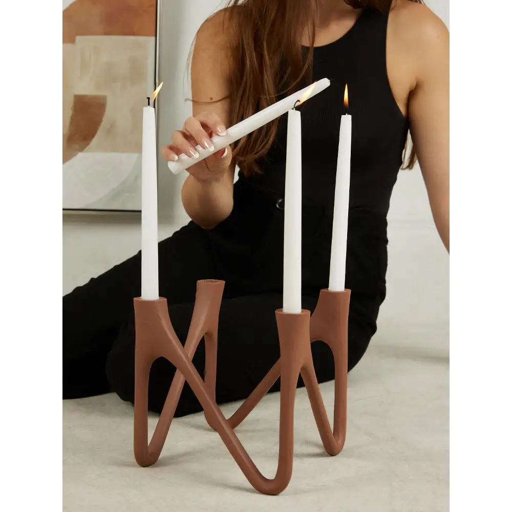 LIBERTA FORMAS ΚΗΡΟΠΗΓΙΟ 22x22x21cm ΑΛΟΥΜΙΝΙΟ TERRACOTTA ROUGH