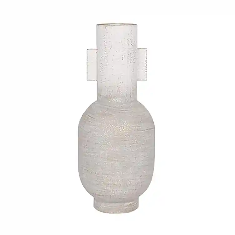LIBERTA CILINDRO ΒΑΖΟ 16x16x40cm ΜΕΤΑΛΛΟ ΛΕΥΚΟ ΧΡΥΣΟ