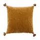 LIBERTA SUNDIAL B ΔΙΑΚΟΣΜΗΤΙΚΟ ΜΑΞΙΛΑΡΙ 50x50cm ΒΑΜΒΑΚΙ CARAMEL ΒΕΛΟΥΔΟ