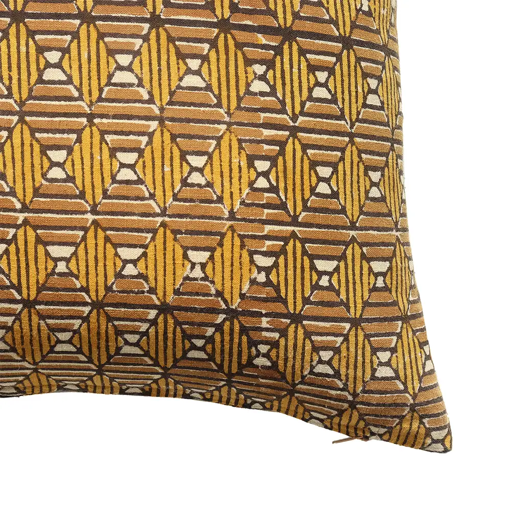 LIBERTA SAMOAN C ΔΙΑΚΟΣΜΗΤΙΚΟ ΜΑΞΙΛΑΡΙ 50x50cm ΒΑΜΒΑΚΙ CARAMEL DIJON ΒΙΣΚΟΖΗ