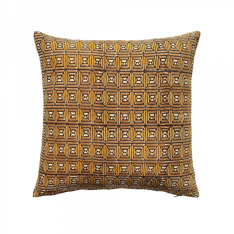 LIBERTA SAMOAN C ΔΙΑΚΟΣΜΗΤΙΚΟ ΜΑΞΙΛΑΡΙ 50x50cm ΒΑΜΒΑΚΙ CARAMEL DIJON ΒΙΣΚΟΖΗ