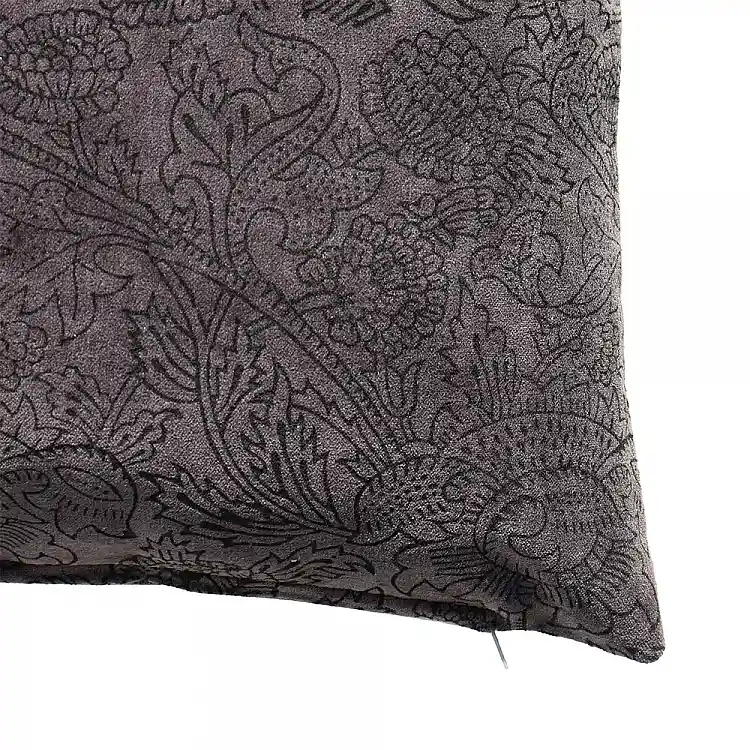 LIBERTA ONYX ΔΙΑΚΟΣΜΗΤΙΚΟ ΜΑΞΙΛΑΡΙ 50x50cm ΒΑΜΒΑΚΙ ΜΑΥΡΟ ΒΕΛΟΥΔΟ