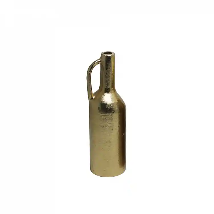 LIBERTA BOTTLΕ 25 ΒΑΖΟ 7x7x25cm ΑΛΟΥΜΙΝΙΟ ΧΡΥΣΟ ANTIQUE