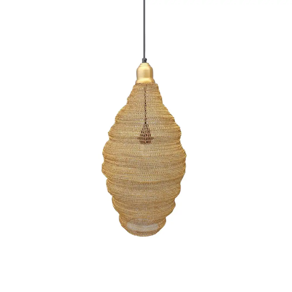 LIBERTA RUCHE ΦΩΤΙΣΤΙΚΟ ΟΡΟΦΗΣ 30x30x44cm ΜΕΤΑΛΛΟ ΧΡΥΣΟ