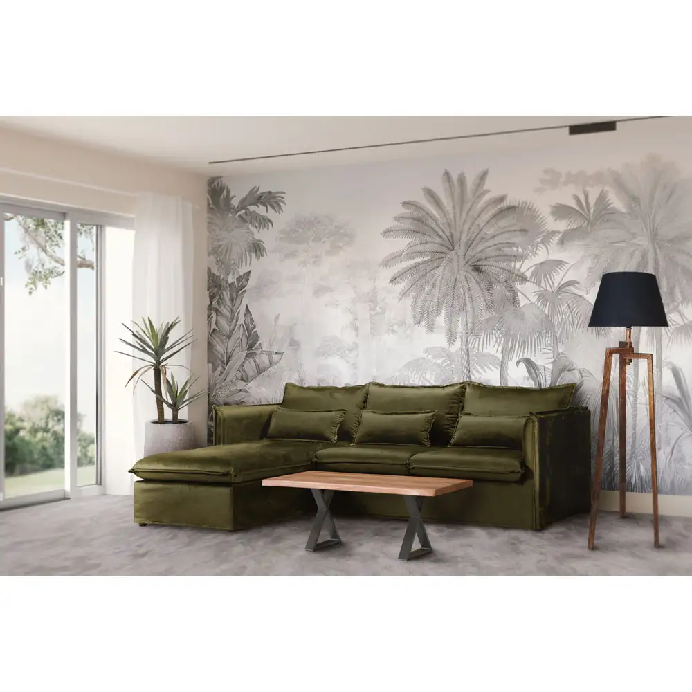 LIBERTA TORKEL ΦΩΤΙΣΤΙΚΟ ΕΠΙΔΑΠΕΔΙΟ 35x35x150cm ΞΥΛΟ ΚΑΦΕ ΥΦΑΣΜΑ ΜΑΥΡΟ