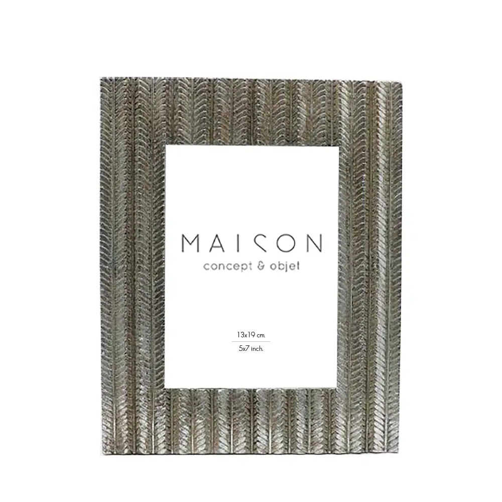 LIBERTA FISHBONE ΚΟΡΝΙΖΑ 19x2x23cm POLYRESIN ΑΣΗΜΙ ΑΝΤΙΚΕ ΓΥΑΛΙ