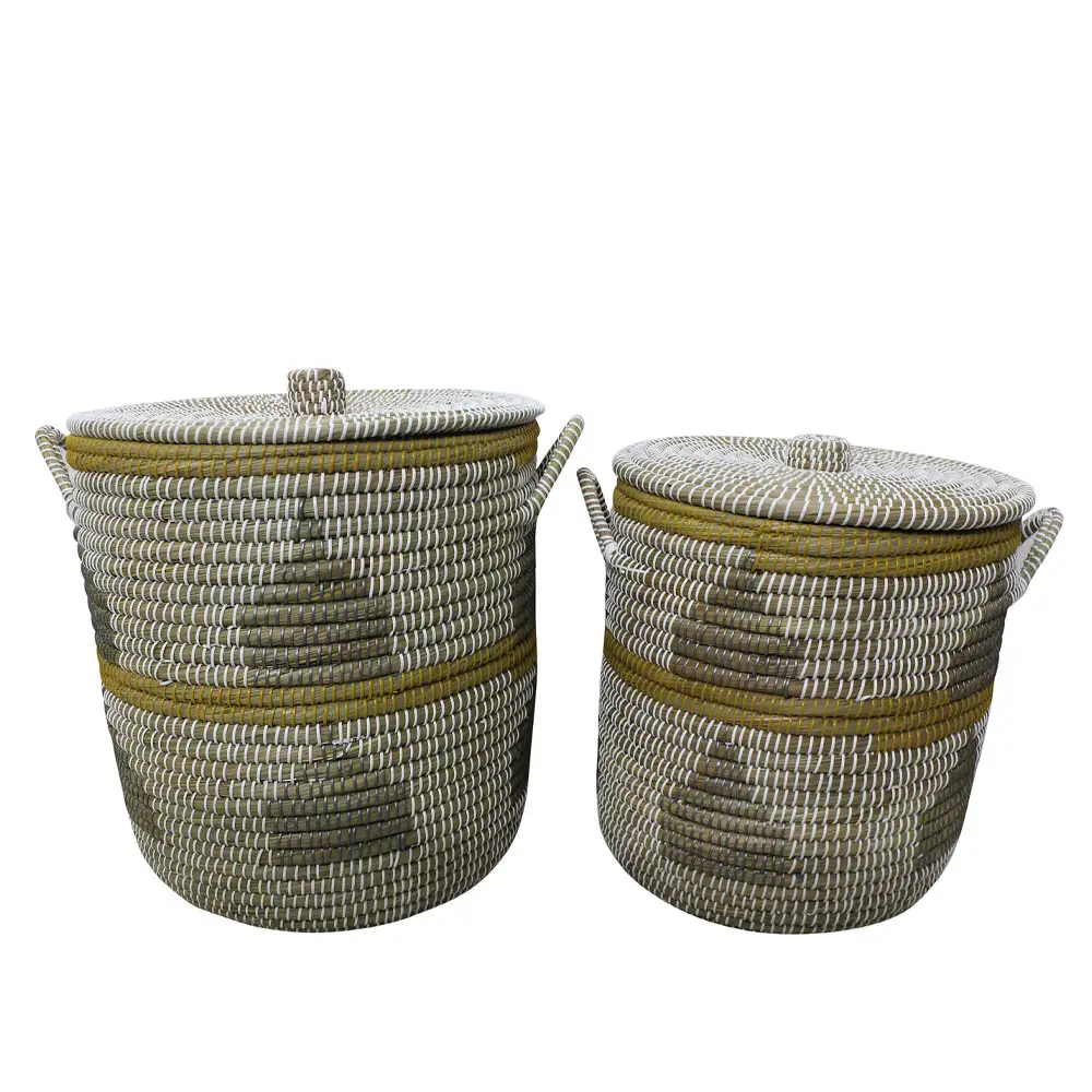 LIBERTA KAIA ΚΑΛΑΘΙ ΜΕ ΚΑΠΑΚΙ SET 2ΤΜΧ 45x45x50cm KANSGRASS ΠΟΛΥΧΡΩΜΟ PVC