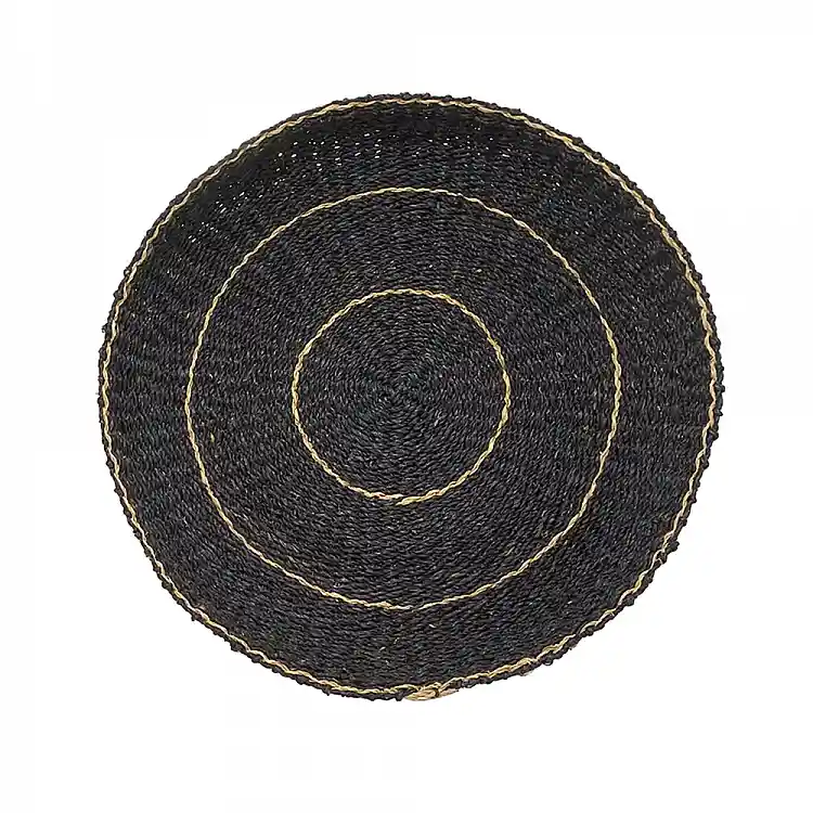 LIBERTA JABBAR NEGRO ΔΙΑΚΟΣΜΗΤΙΚΟ ΤΟΙΧΟΥ 61x61x7cm SEAGRASS ΜΑΥΡΟ ΦΥΣΙΚΟ