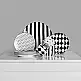 LIBERTA JOLIE ΠΙΑΤΟ ΓΛΥΚΟΥ SET 7ΤΜΧ 30x30x3cm NEW BONE CHINA ΛΕΥΚΟ ΜΑΥΡΟ