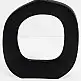 LIBERTA ABSTRACT OVAL ΒΑΖΟ 31x5x41cm ΑΛΟΥΜΙΝΙΟ ΜΑΥΡΟ
