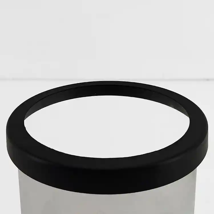 LIBERTA TITUL ΚΗΡΟΠΗΓΙΟ 14x14x18cm ΑΛΟΥΜΙΝΙΟ ΜΑΥΡΟ ΔΙΑΦΑΝΟ ΓΥΑΛΙ