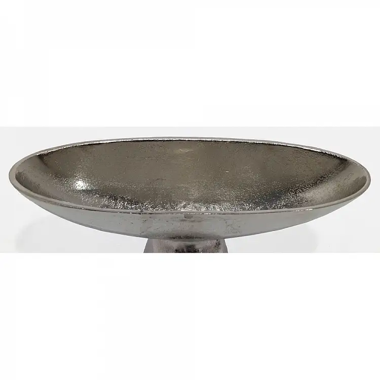 LIBERTA MENDO ΜΠΩΛ ΜΕ ΠΟΔΙ 36x12x15cm ΑΛΟΥΜΙΝΙΟ SILVER NICKEL