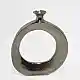 LIBERTA ABSTRACT CIRCLE ΒΑΖΟ 26x4x31cm ΑΛΟΥΜΙΝΙΟ SILVER NICKEL