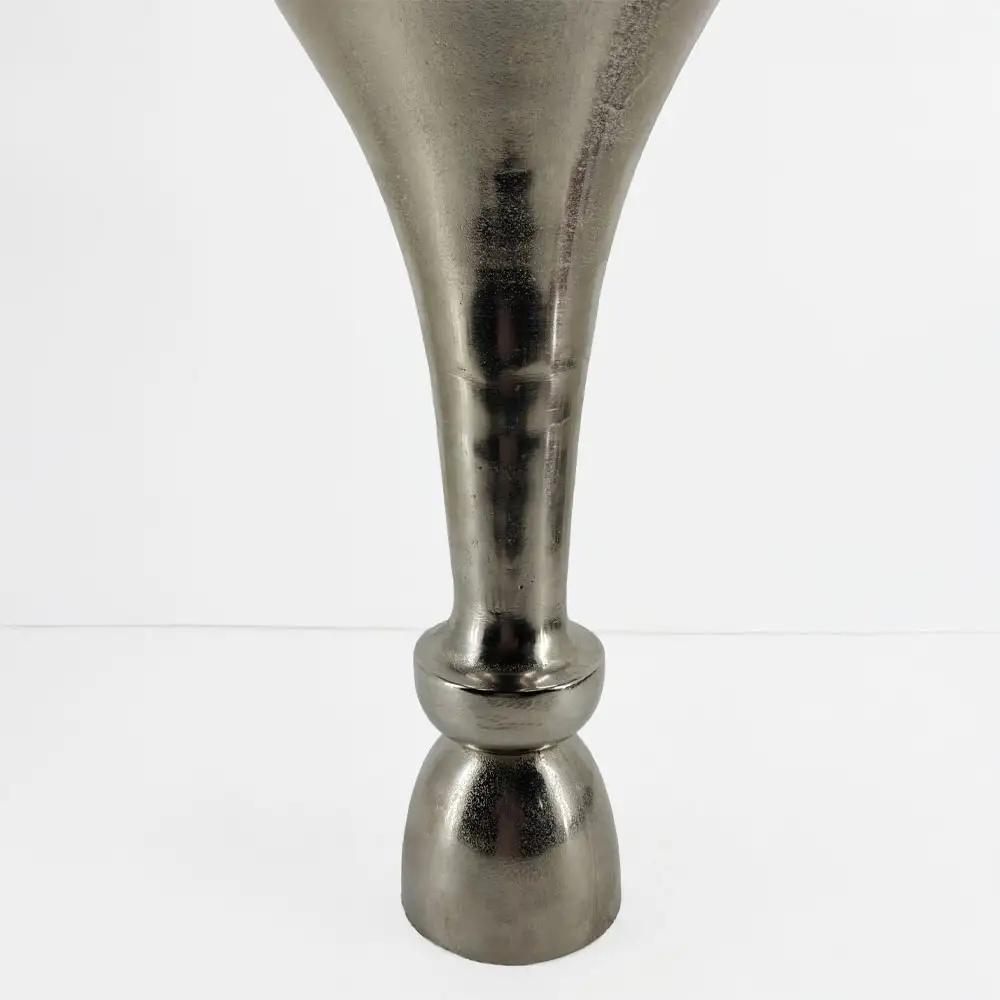 LIBERTA LUXOR ΒΑΖΟ 23x23x50cm ΑΛΟΥΜΙΝΙΟ SILVER NICKEL