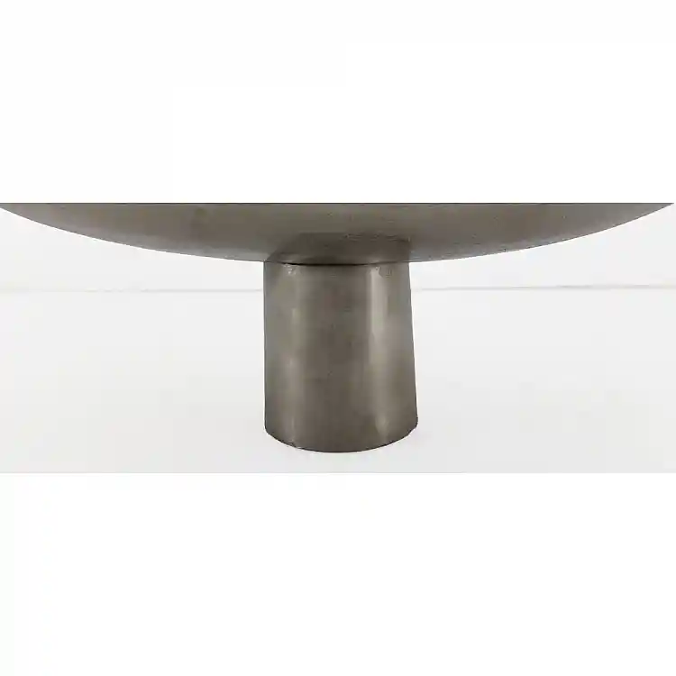 LIBERTA DUNE ΠΛΑΤΩ ΜΕ ΠΟΔΙ 46x26x18cm ΑΛΟΥΜΙΝΙΟ SILVER NICKEL