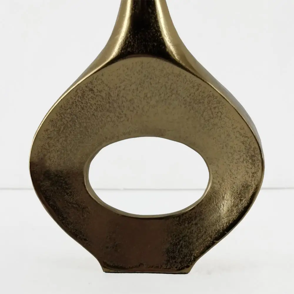 LIBERTA ADEL OVAL ΒΑΖΟ 22x5x28cm ΑΛΟΥΜΙΝΙΟ ΧΡΥΣΟ