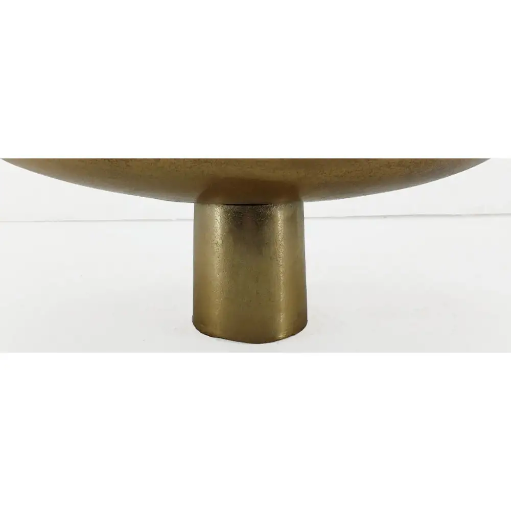 LIBERTA DUNE ΠΛΑΤΩ ΜΕ ΠΟΔΙ 46x26x18cm ΑΛΟΥΜΙΝΙΟ ΧΡΥΣΟ