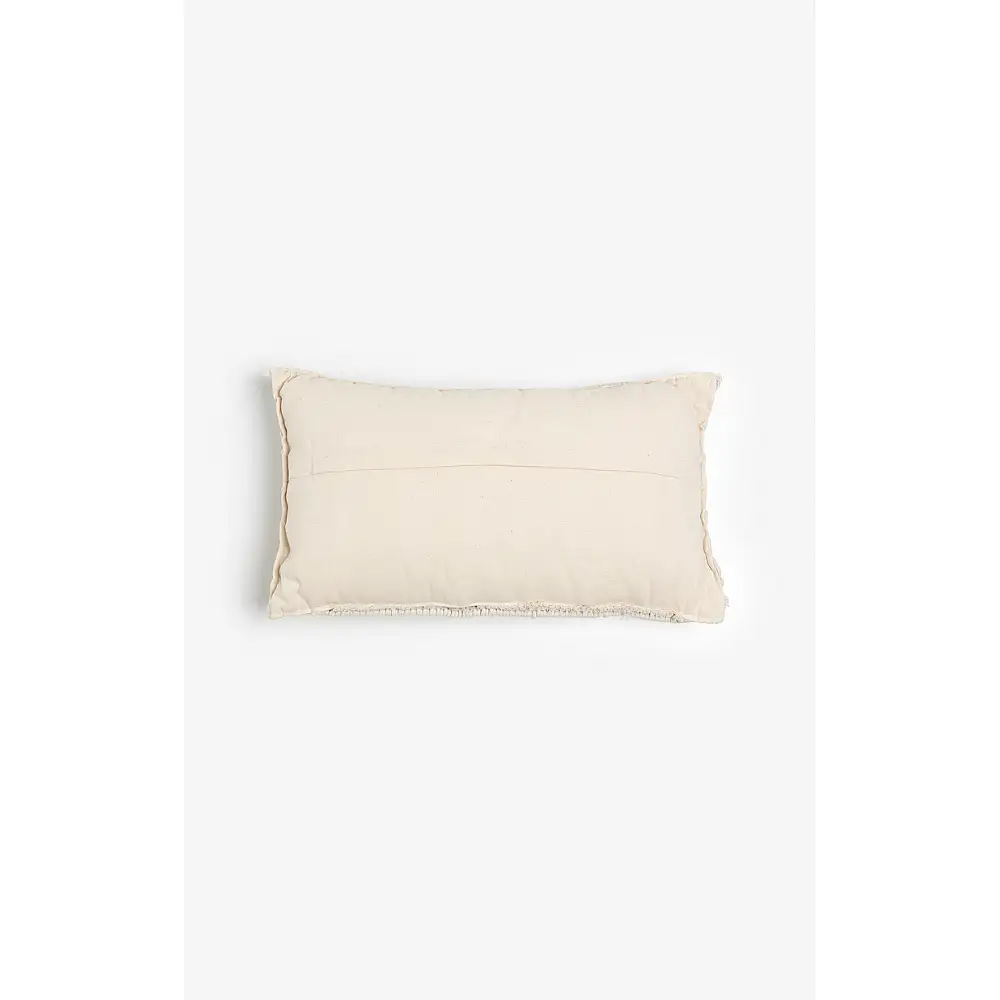 LIBERTA KRISHA ΔΙΑΚΟΣΜΗΤΙΚΟ ΜΑΞΙΛΑΡΙ MACRAME 30x50cm ΒΑΜΒΑΚΙ IVORY POLYESTER