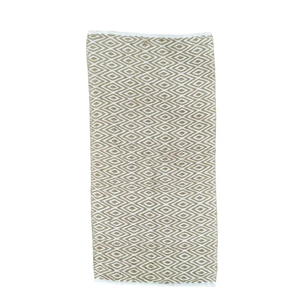 LIBERTA TESS ΧΑΛΙ ΔΙΑΔΡΟΜΟΥ 140x70cm ΓΙΟΥΤΑ ΜΠΕΖ ΛΕΥΚΟ ΒΑΜΒΑΚΙ