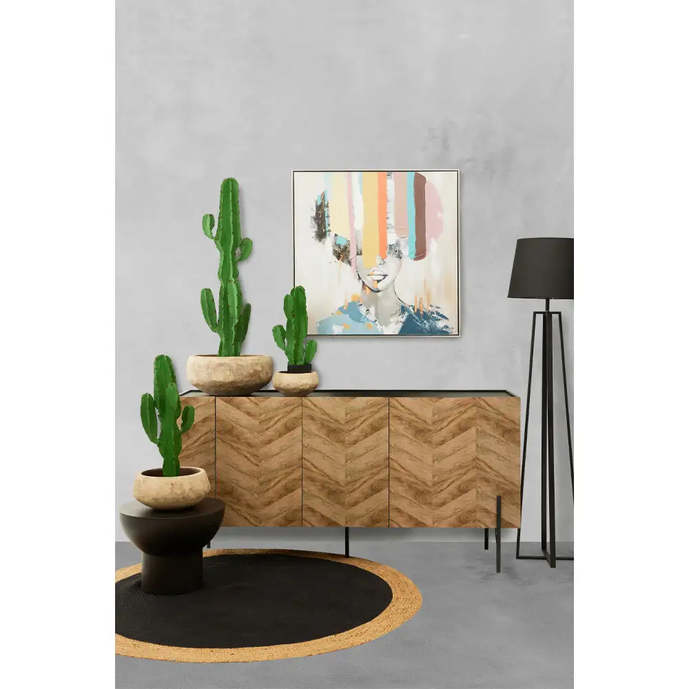 LIBERTA PORTER ΚΑΣΠΩ SET 3ΤΜΧ 40x40x19cm TERRACOTTA ΜΠΕΖ