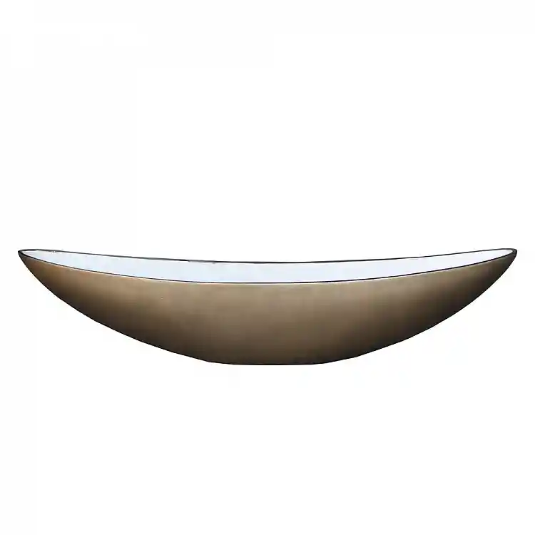 LIBERTA AMBROSIA ΜΠΩΛ ΔΙΑΚΟΣΜΗΣΗΣ 90x18x20cm ΤΕΧΝΗΤΗ ΠΕΤΡΑ BRASS ANTIKE