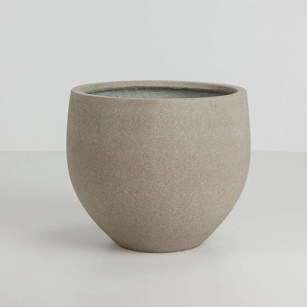 LIBERTA SCILLA ΓΛΑΣΤΡΑ SET 2ΤΜΧ 40x40x34cm ΤΣΙΜΕΝΤΟ ΚΑΦΕ ΑΝΟΙΧΤΟ