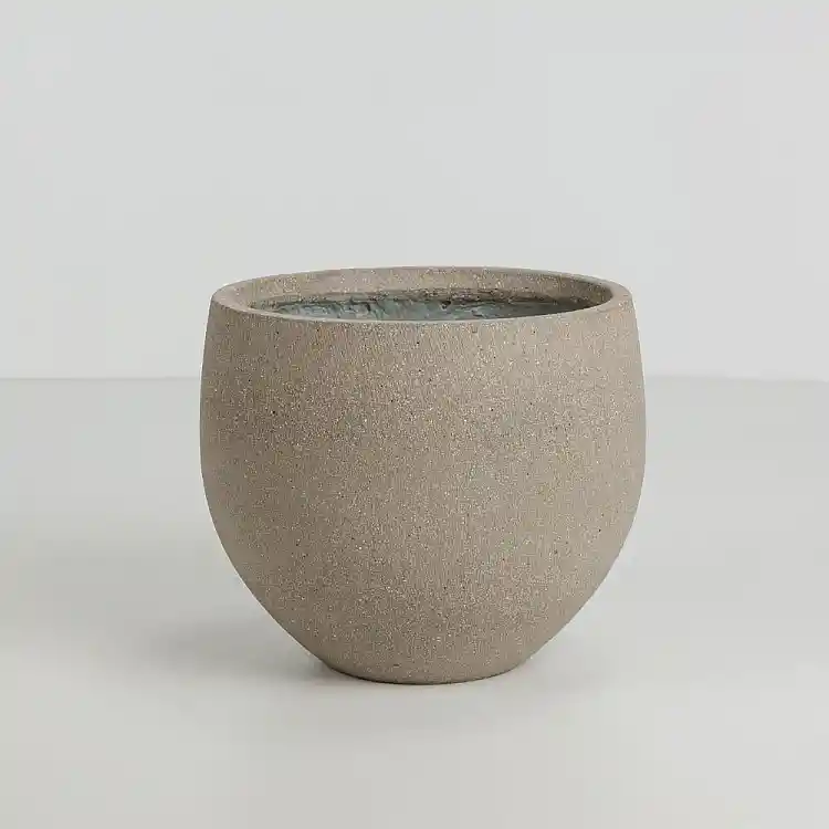 LIBERTA SCILLA ΓΛΑΣΤΡΑ SET 2ΤΜΧ 40x40x34cm ΤΣΙΜΕΝΤΟ ΚΑΦΕ ΑΝΟΙΧΤΟ