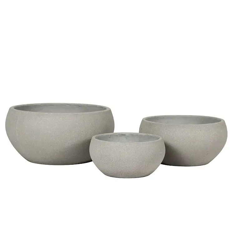 LIBERTA SILENE ΚΑΣΠΩ SET 3ΤΜΧ 50x50x25cm ΤΣΙΜΕΝΤΟ ΓΚΡΙ
