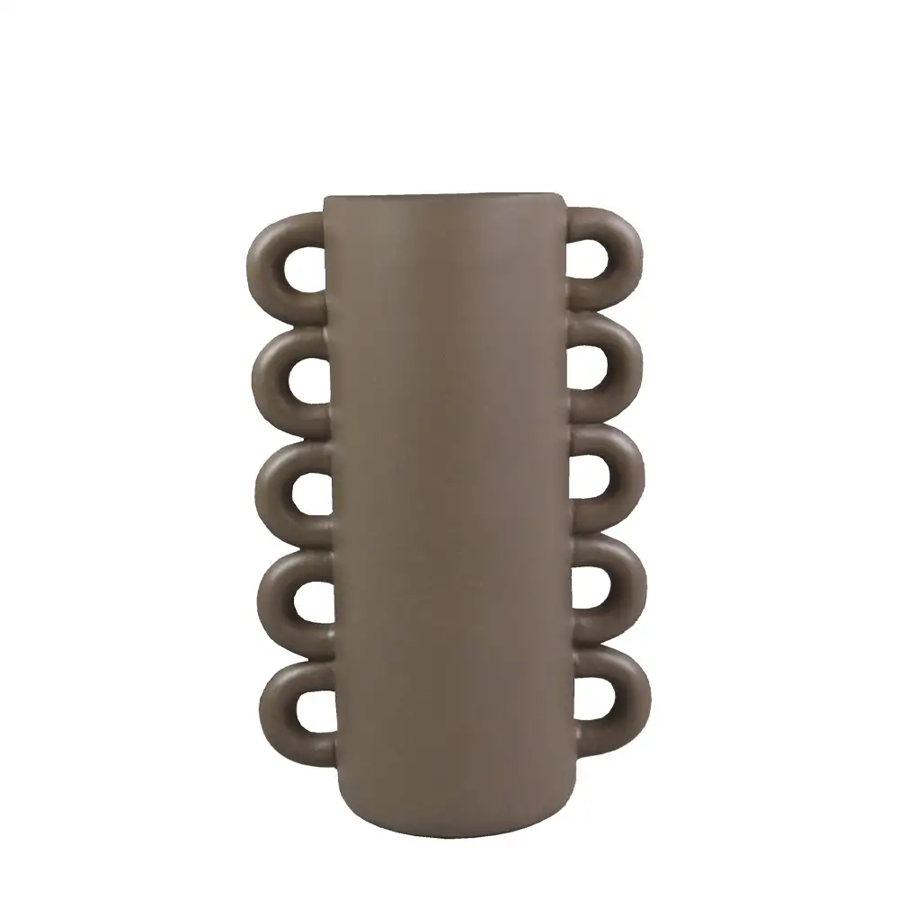 LIBERTA THYRA ΒΑΖΟ 16x10x25cm POLYRESIN ΓΚΡΙ