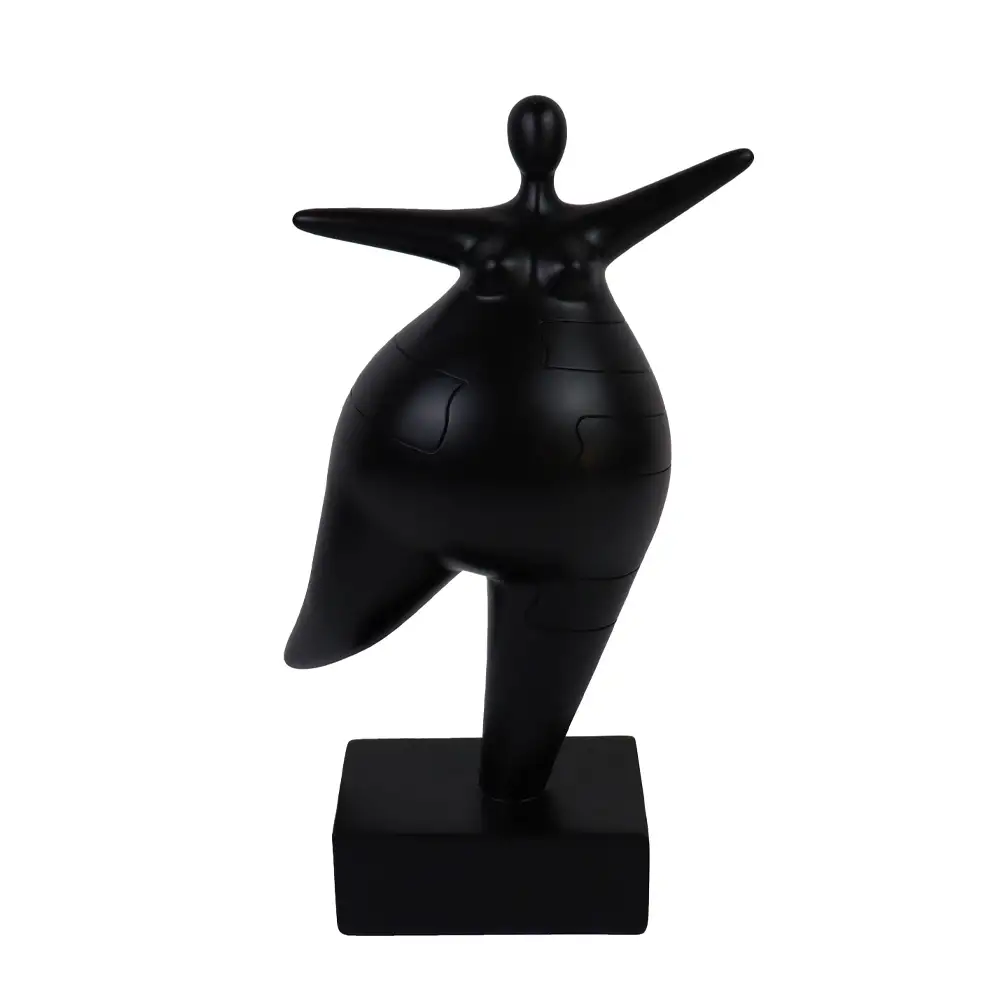 LIBERTA KELDA ΔΙΑΚΟΣΜΗΤΙΚΗ ΦΙΓΟΥΡΑ 16x10x27cm POLYRESIN ΜΑΥΡΟ