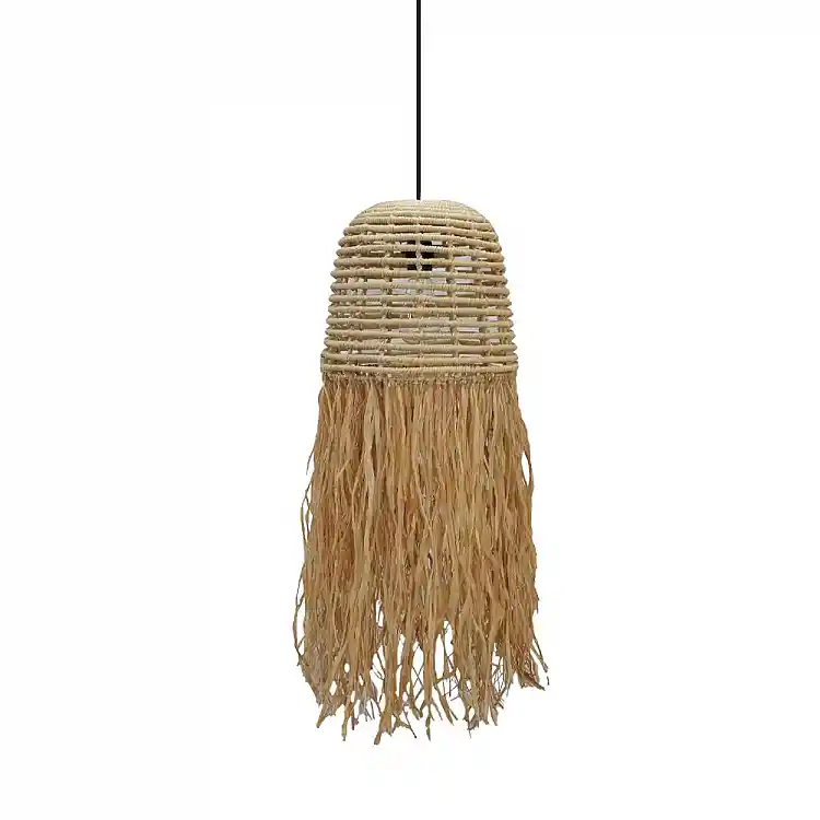 LIBERTA CUBA ΦΩΤΙΣΤΙΚΟ ΟΡΟΦΗΣ 30x30x71cm RATTAN ΦΥΣΙΚΟ