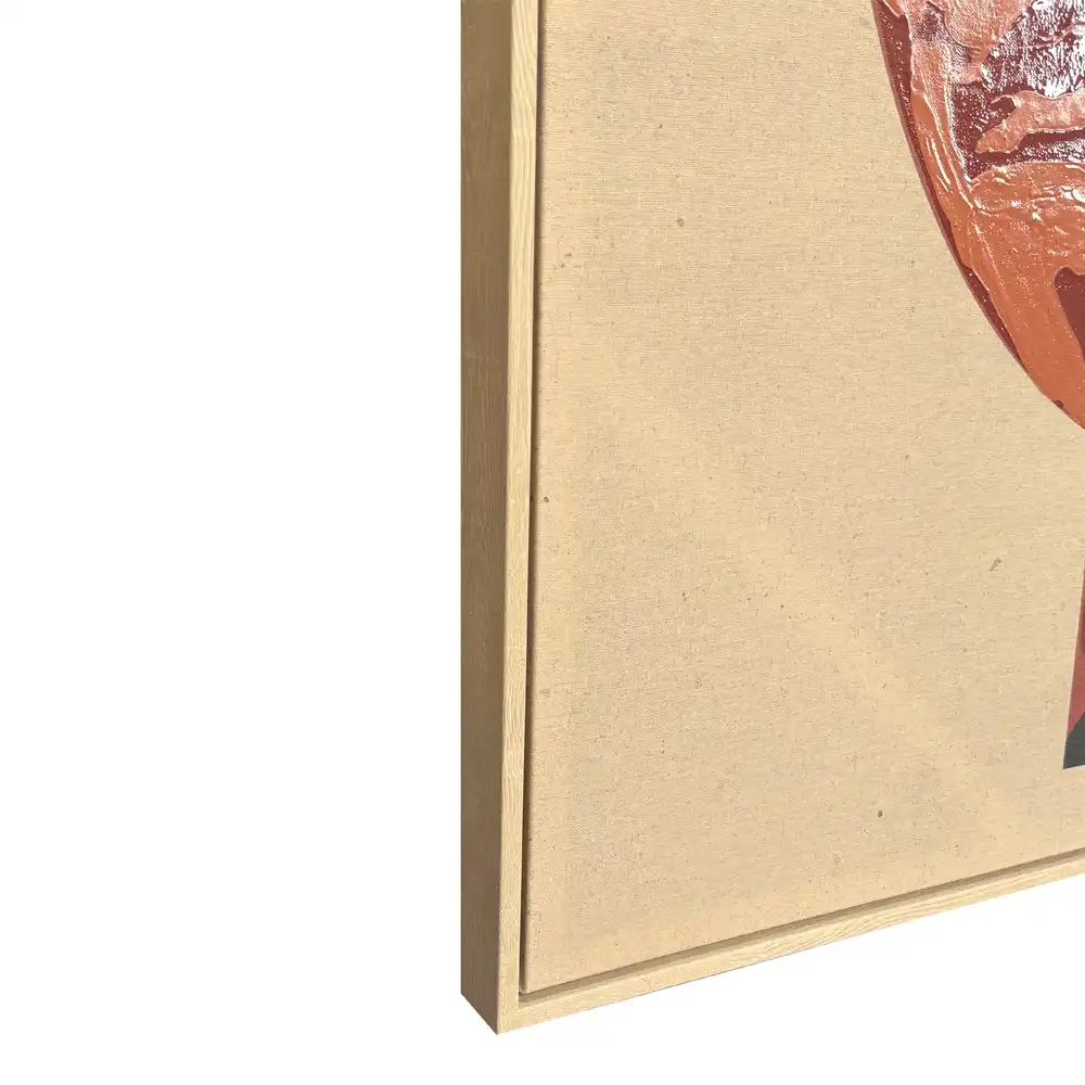 LIBERTA ART POTERIE ΠΙΝΑΚΑΣ ΔΙΑΚΟΣΜΗΣΗΣ 83x123x4cm ΚΑΜΒΑΣ ΠΟΛΥΧΡΩΜΟ ΞΥΛΟ ΦΥΣΙΚΟ