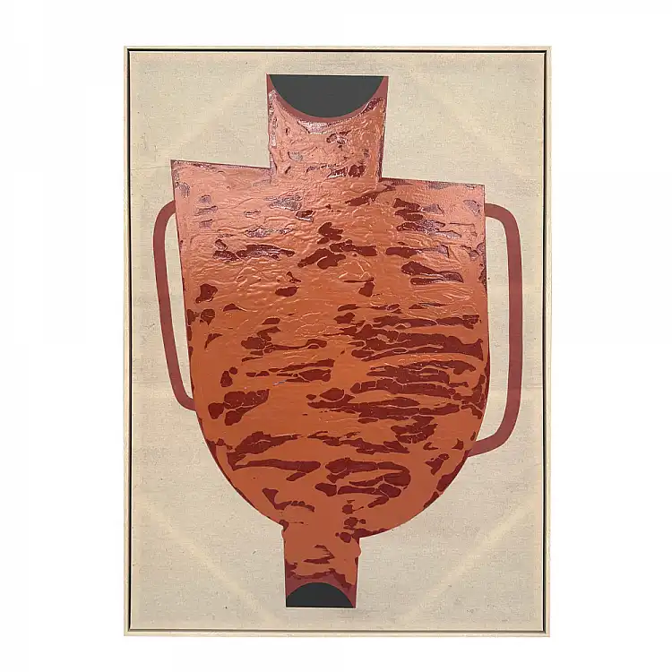LIBERTA ART POTERIE ΠΙΝΑΚΑΣ ΔΙΑΚΟΣΜΗΣΗΣ 83x123x4cm ΚΑΜΒΑΣ ΠΟΛΥΧΡΩΜΟ ΞΥΛΟ ΦΥΣΙΚΟ