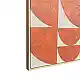 LIBERTA GEOMETRIC CUBISM ΠΙΝΑΚΑΣ ΔΙΑΚΟΣΜΗΣΗΣ ΜΕ ΚΟΡΝΙΖΑ 80x120x4cm ΚΑΜΒΑΣ TERRACOTTA ΞΥΛΟ ΦΥΣΙΚΟ