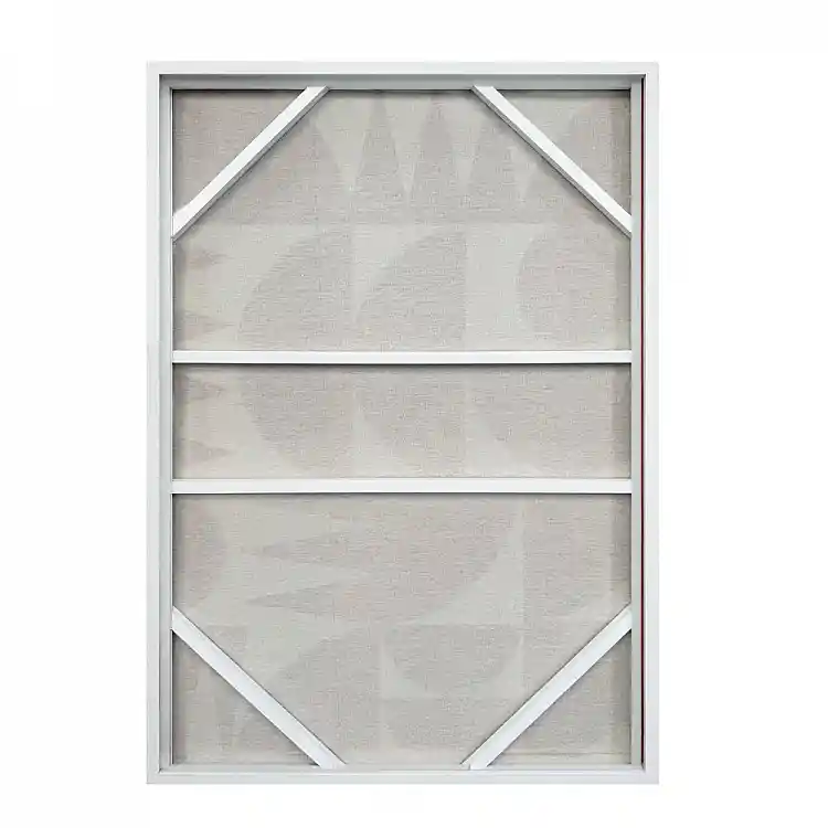 LIBERTA GEOMETRIC CUBISM ΠΙΝΑΚΑΣ ΔΙΑΚΟΣΜΗΣΗΣ ΜΕ ΚΟΡΝΙΖΑ 80x120x4cm ΚΑΜΒΑΣ TERRACOTTA ΞΥΛΟ ΦΥΣΙΚΟ